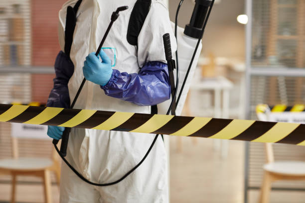 Professional Biohazard Cleanup technician working in Marshallville, GA